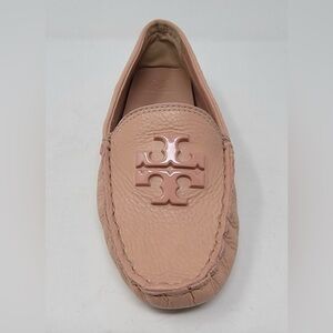 Tory Burch pale pink leather loafers